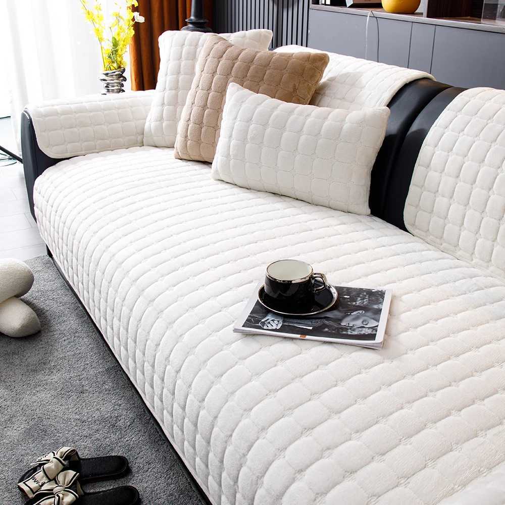 Winter Plaid Sofa Cushion 4 seat Quilted Slip-resistant Dust-proof Furniture Protector Pad Comfortable Home Decorative Floor Mat M251204 - view 5