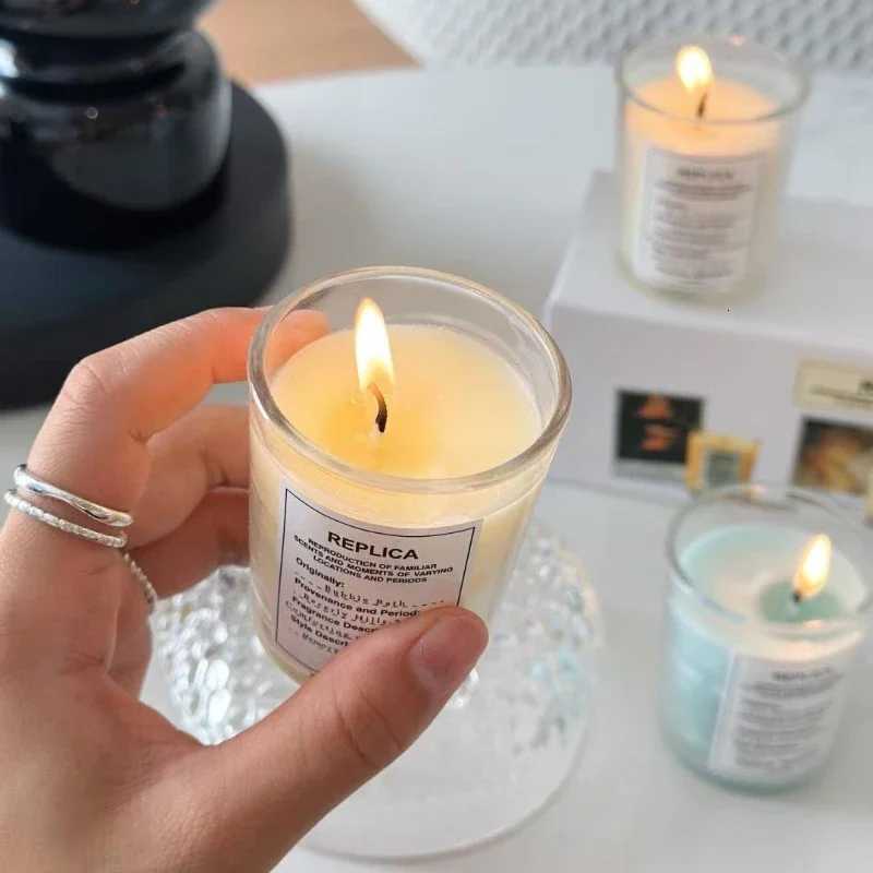 Scented Candle 70g3 Pcs Set By The Fireplace Aromatherapy Candles Lazy Sunday Morning Home Romantic Fragrance Ornament Gift Y251204