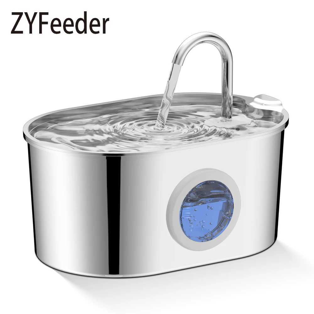 22L Cat Automatic Drinking Water Dispenser Smart Dogs Fountain Pet Auto Feeder With Visible Window Stainless Steel Water Bowl M251204