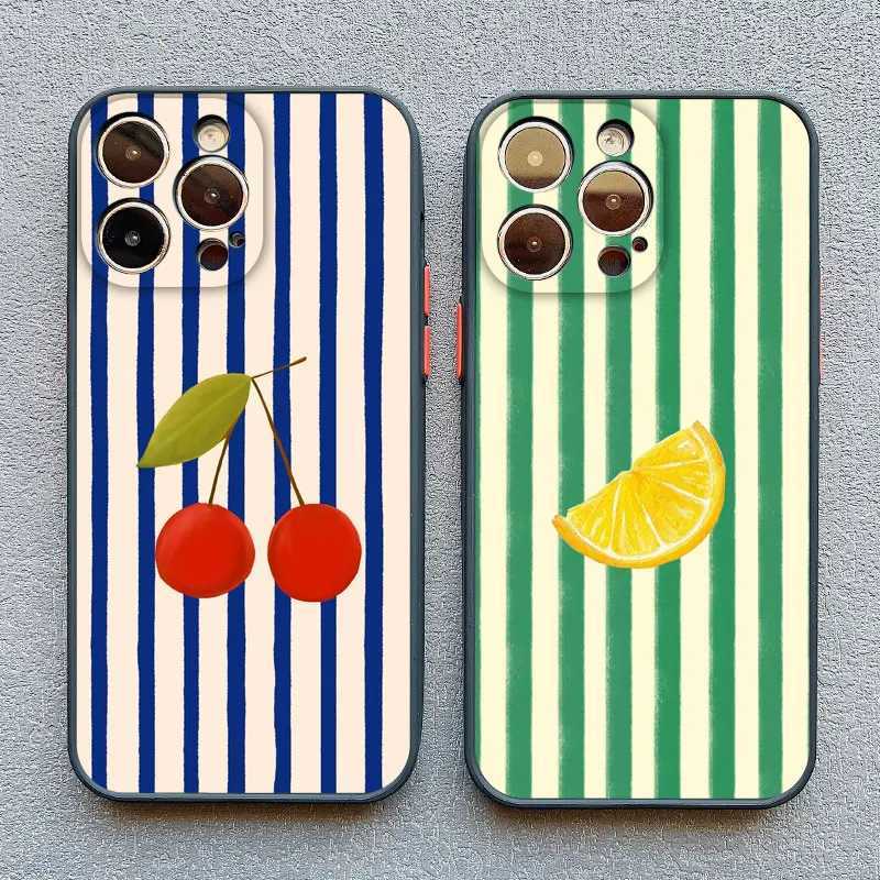 Fresh Summer Fruit Lemon ry Phone Case For iPhone 17 13 12 Mini 11 Pro Max Cases 16 15 14 Pro Max Plus XR XS X Back Cover H251203