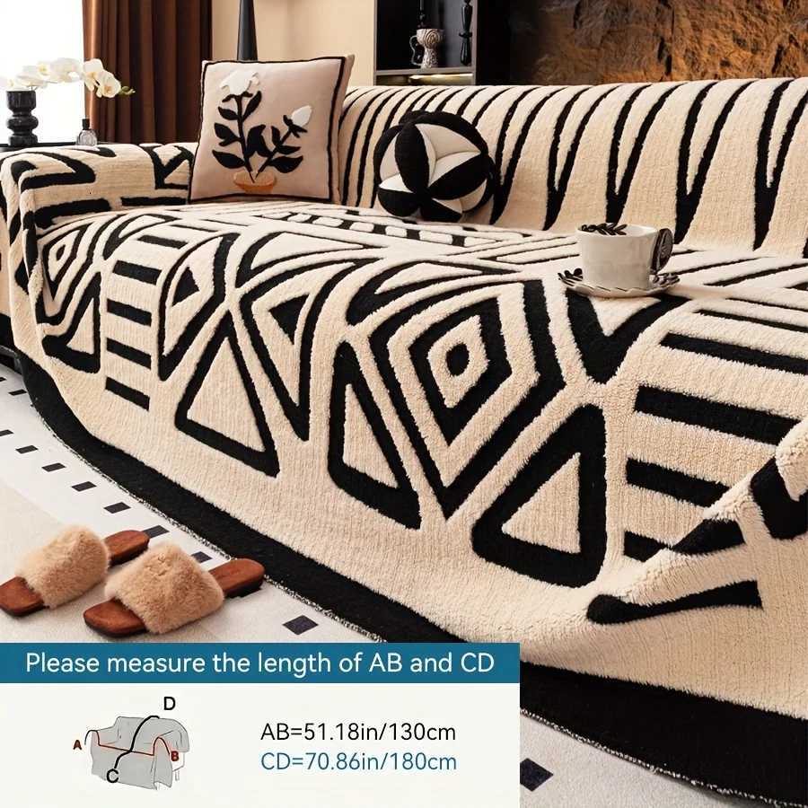 1 piece new bohemian-style sofa cover retro interlaced comfortable sofa blanket suitable for pets slip-resistant protection M251204 - view 6