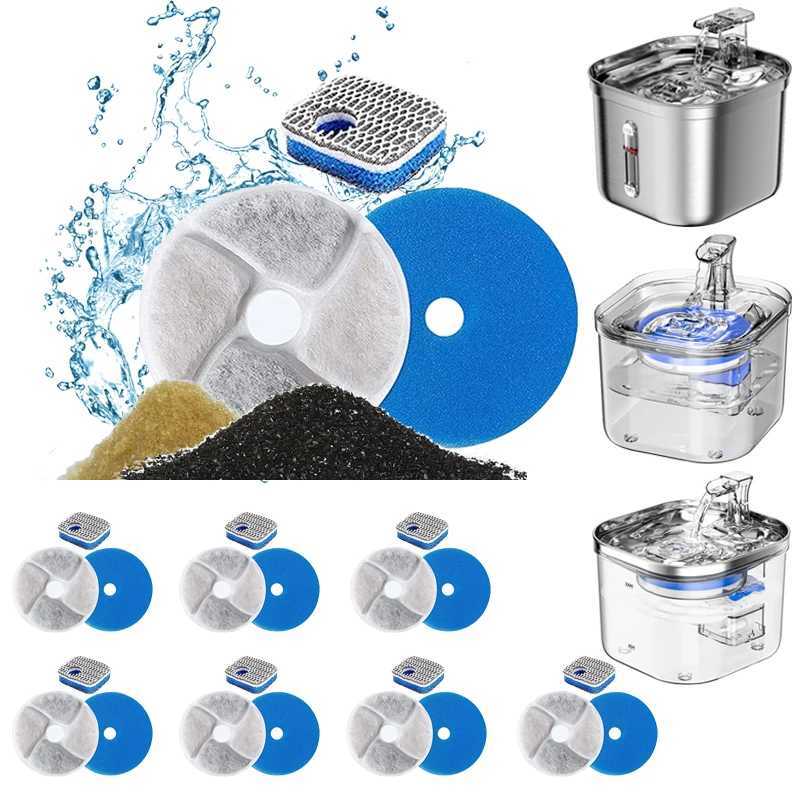 Pet Water Dispenser Filter Cat Water Fountain Filter Drinking Fountain Filter Cycle Filtering Easy To Clean M251204