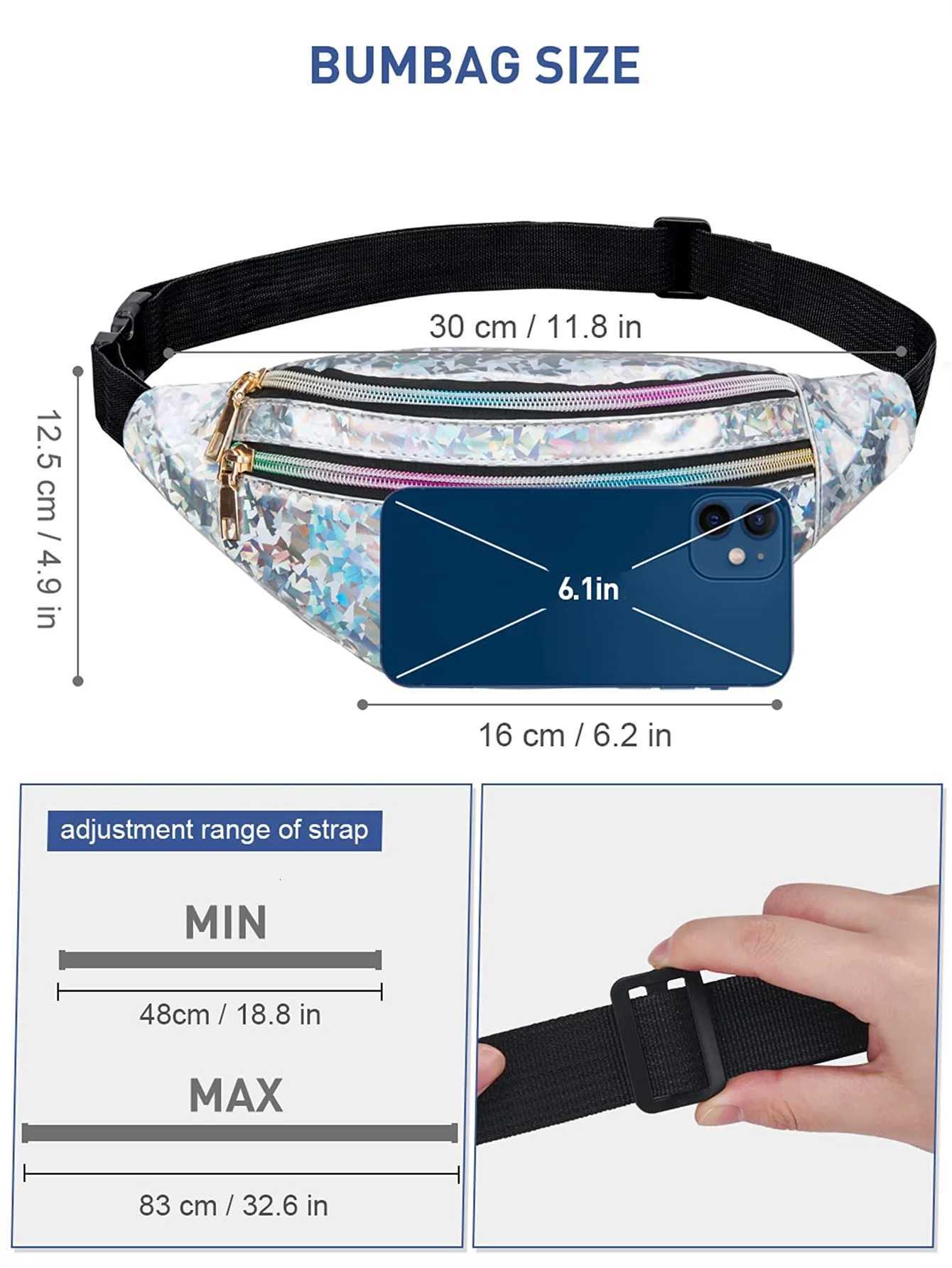 Laser Fanny Pack Belt Bag for Women Cross Body Fanny Packs for Women Crossbody Bags small Waist Bag Fashion Waist Pack Bum BagT251204