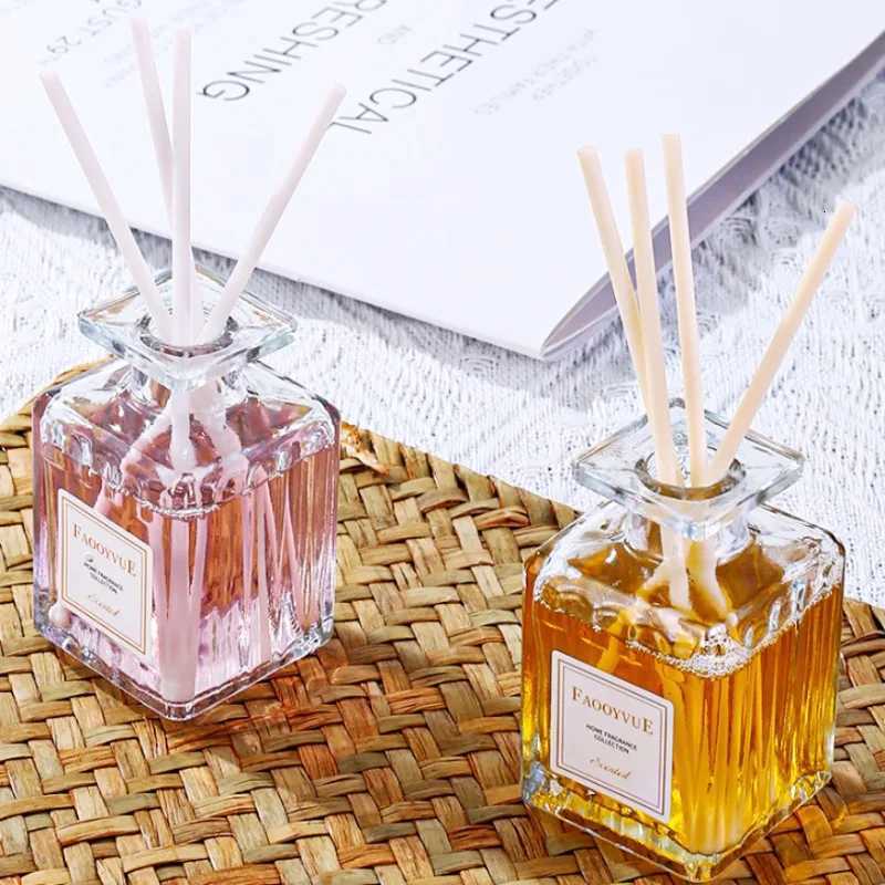 50ml Reed Diffuser Sets Hotel Bathroom Rattan Sticks Aromatherapy Diffuser Air Freshener Plant Home Fragrance Refill Oil Y251204