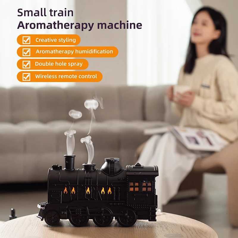 Ship Train Shape trasonic Air Humidifier Jellyfish Spray Essential Oil Ara Diffuser Remote Control With Colourf Lighting C251204