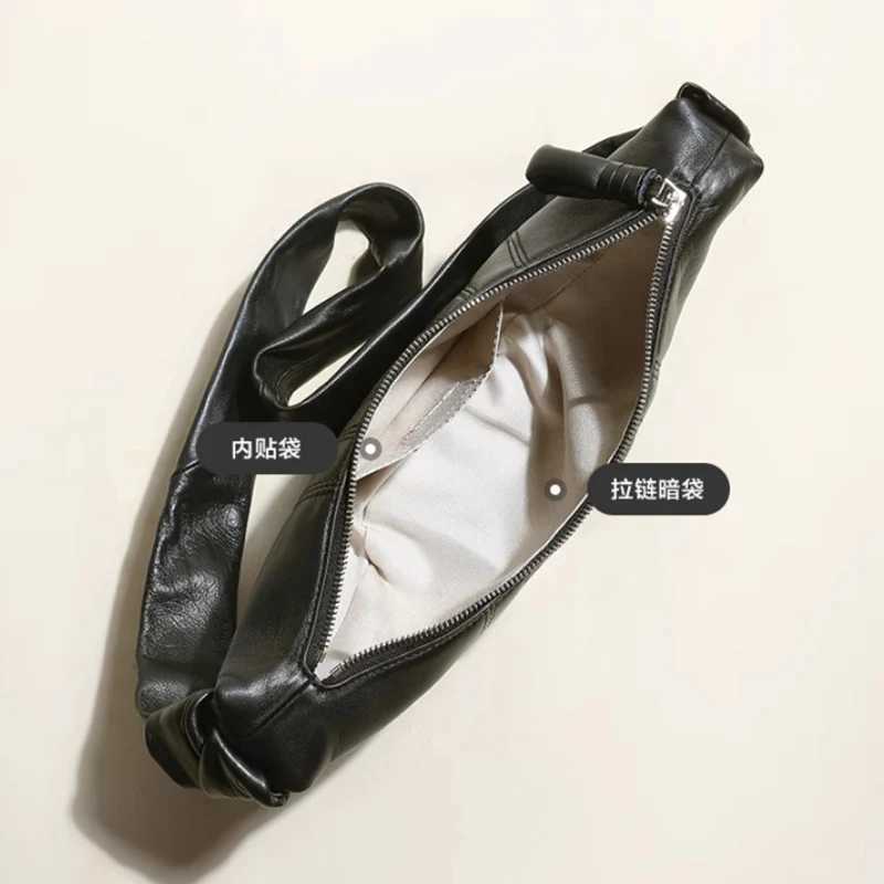 Ladies autumn and winter niche croissants large-capacity crossbody bags retro and fashionable dumpling bagsT251204