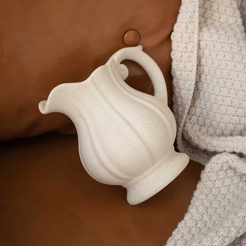 He Decoration Living Ro Decoration Flower Vase Yak Pumpkin Vase Hydroponics Flower Decoration Pot Ceramic Kettle Ornament H251204