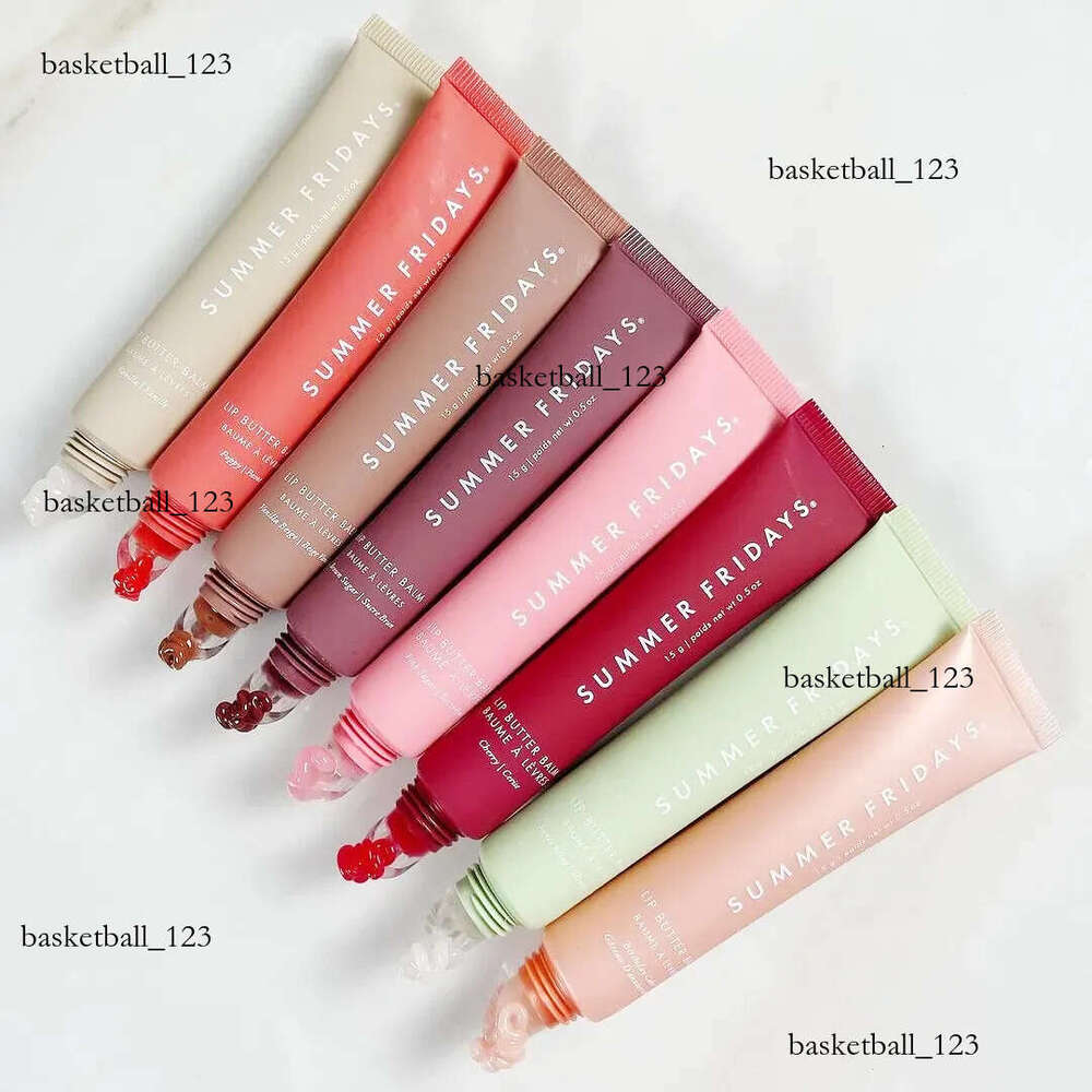 Butter 15g Summer Fridays Pink Sugar Vanilla BeigeLip Birthday Cake Balm Liquid Lipstick Moisturizes Smooth Makeup Lips Glaze Lip Gloss Oil Jelly GJ