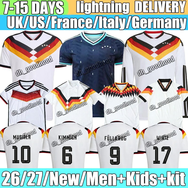 XXXL 4XL Deutschlands trikot 90 94 14 Retro triko Kimmich HAVERTZ SANE Musiala Germany soccer jersey Kroos Adeyemi RUDIGER Woltemade football shirt Men kids kit