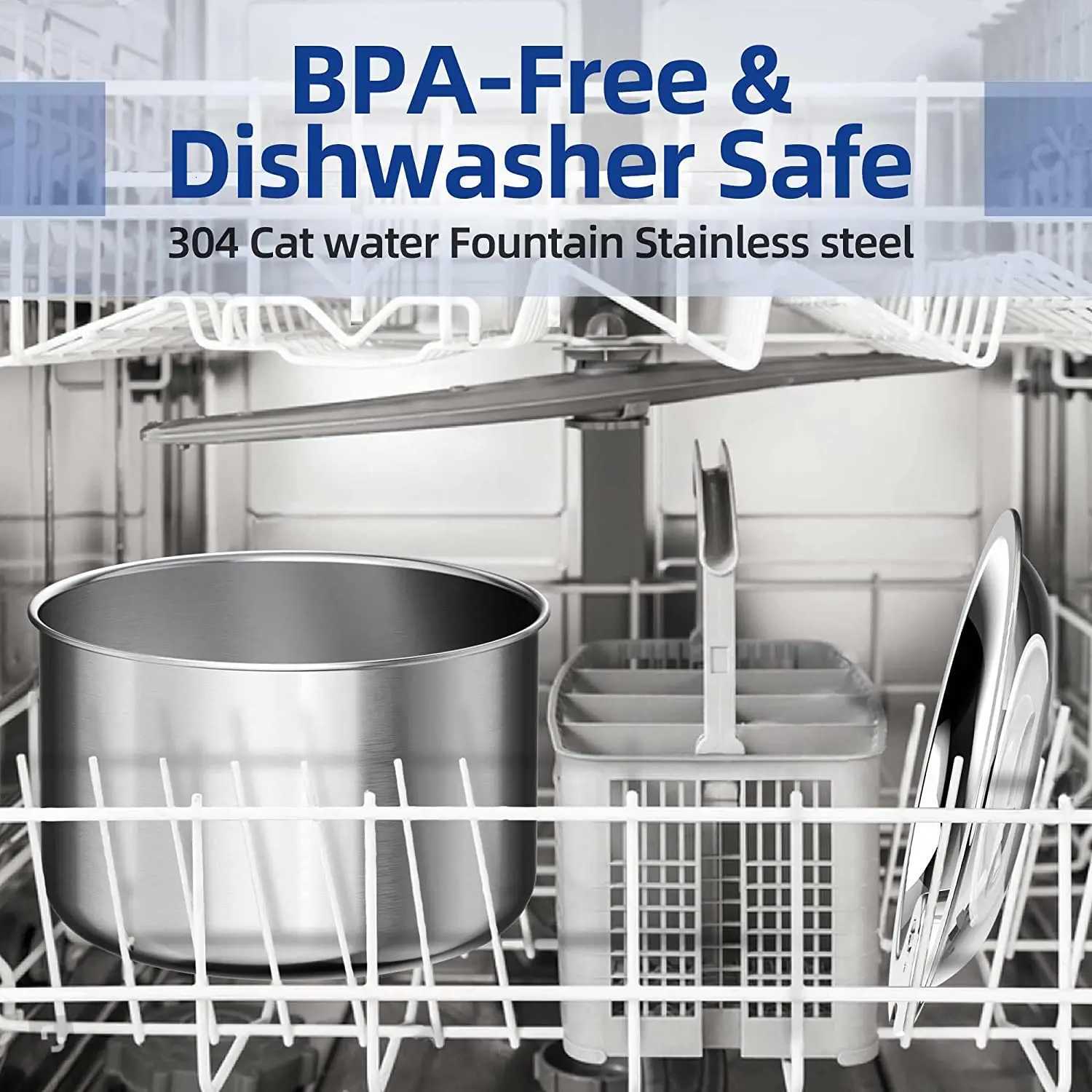 22L Stainless Steel Pet Water Dispenser Smart Dog Bowl Automatic Circulation Electronic Cat Water Fountain Travel-Friendly Cat M251204