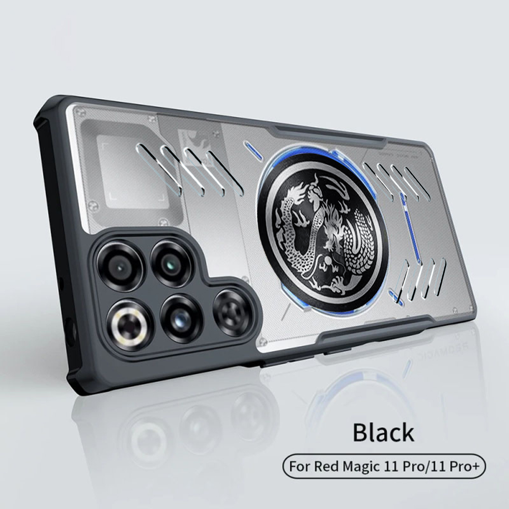 For Nubia RedMagic 11 11s 10 10s 9 9s 8 8s 7 7s Pro Plus Mobile Phone Case Magnetic Transparent Heat Dissipation Fall Protection Scratch Proof Esports Cover