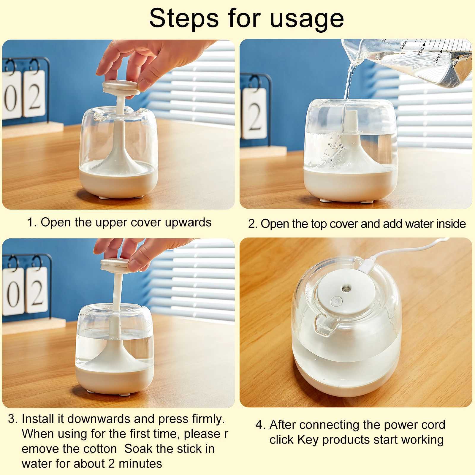 Colorf light small humidifier bedro off he mute big spray mini air usb humidifier C251204