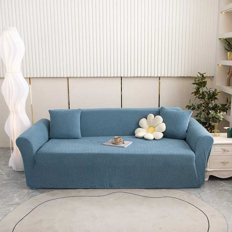Jacquard Adjustable Elastic Sofa Cover Armchair Protector Corner L Shape Stretch Thick Slipcovers Couch Covers 1/2/3/4/5 Seater M251204 - view 3