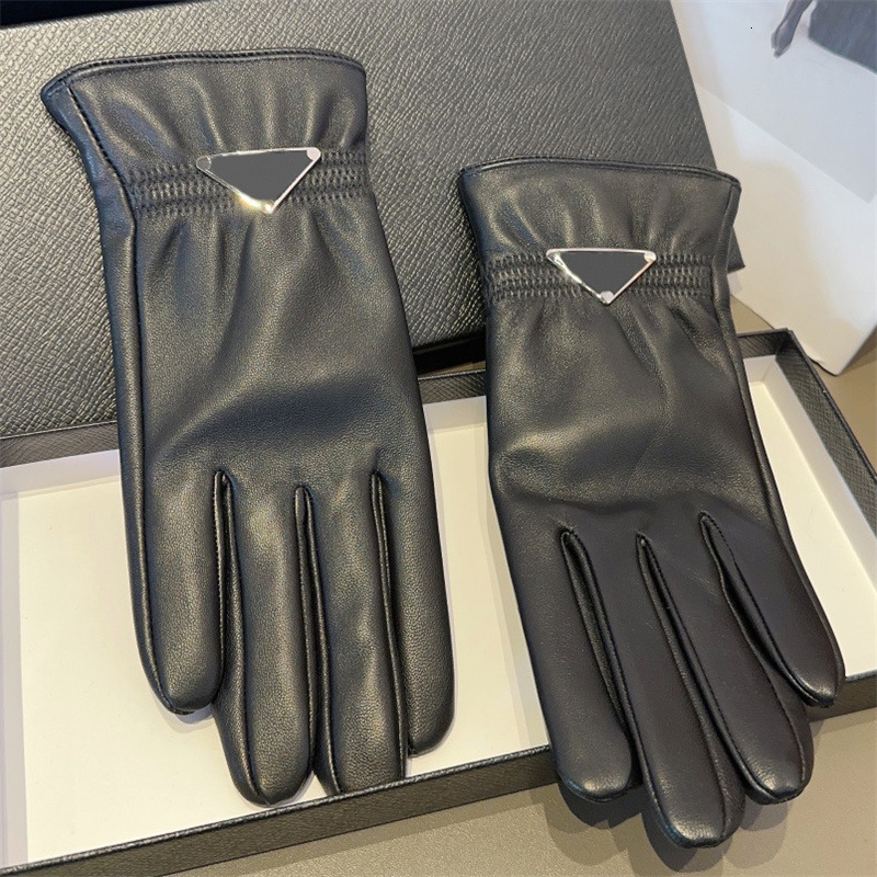 Five Fingers Gloves Womens Designer Gloves Elegant Sheepskin Fashion Gloves for Women Premium Leather Black R250919