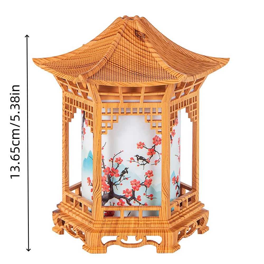 Pavilion humidifier Chinese style element unique decoration atmosphere night light delicate spray to imp the air C251204