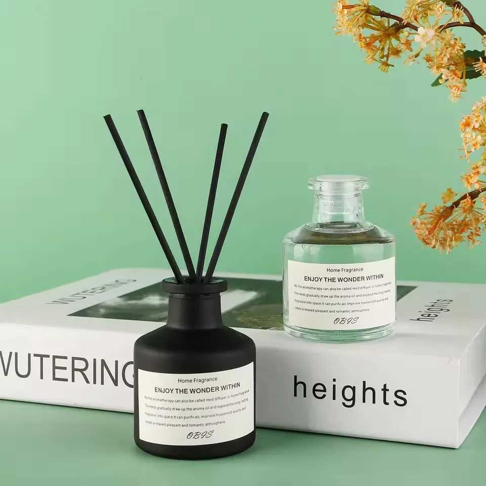 Clearance Highly 50ml Reed Diffuser Set with Fiber Stick Aromatherapy Diffuser Essential Oil for Home Decoration Air Freshener Y251204