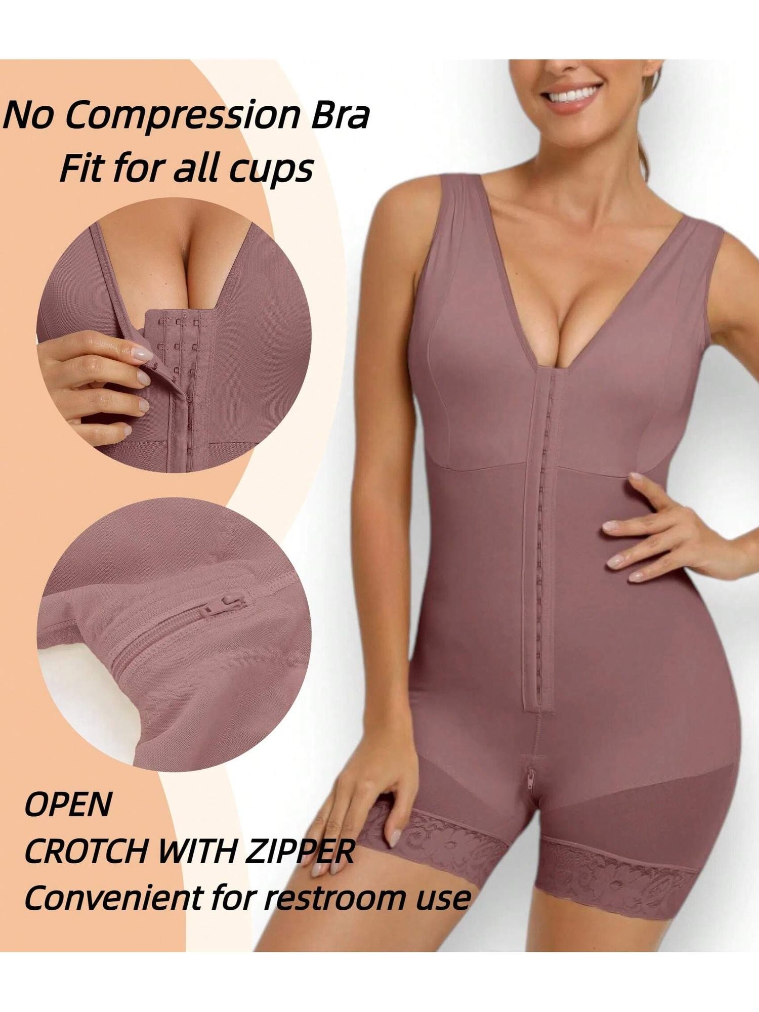 Women's Tummy-Control Faja Corsets: Full-Length Body Shapers With Lift Support & Concealed Zippers