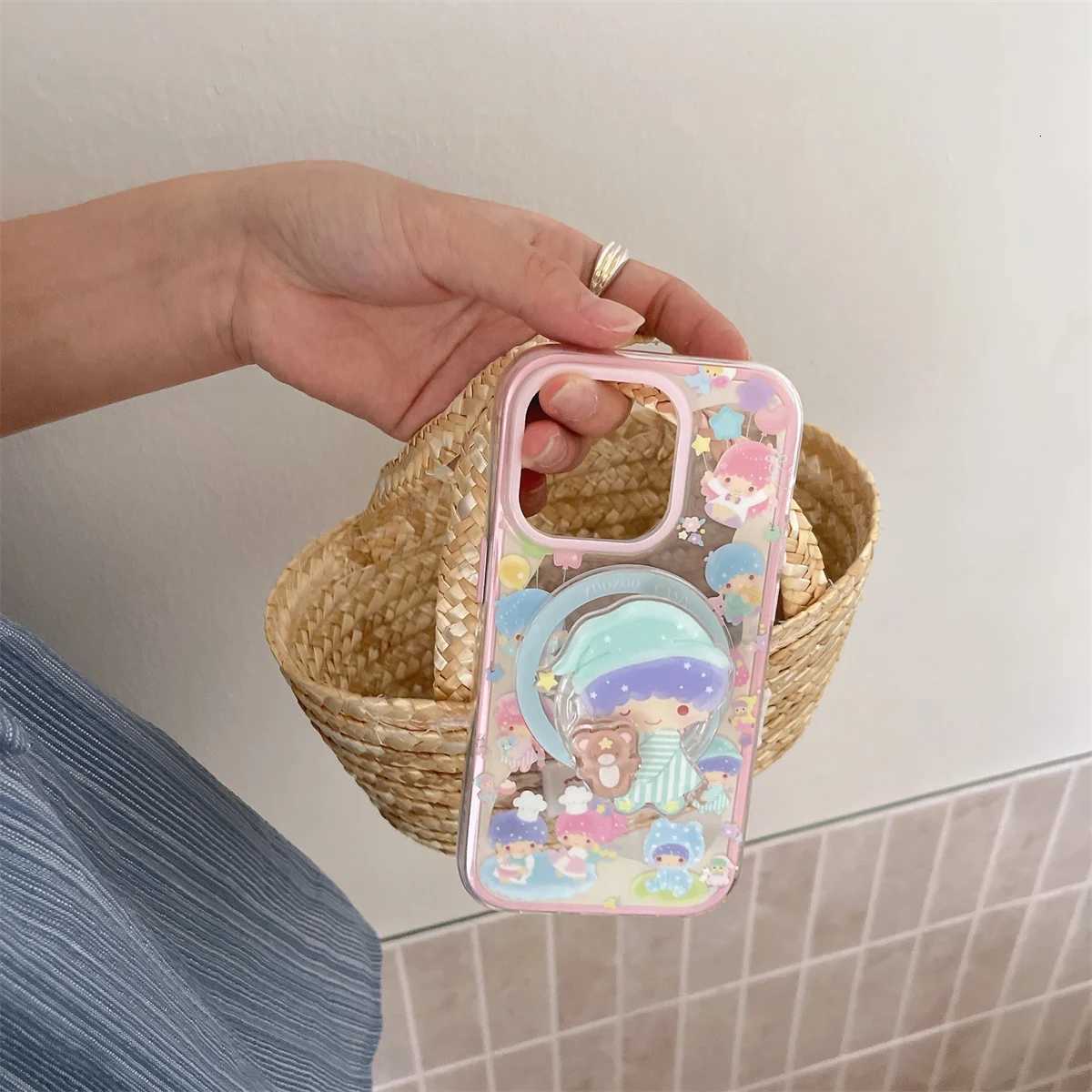 New cat shake stand Phone Case For iPhone 16 15 14 13 Pro Max fundas iphone 16 case Protective cover case Protective cover H251203