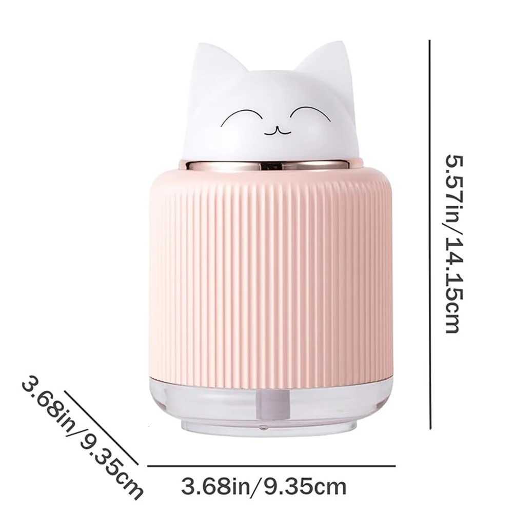 Mini Humidifier-Cute Cat Mist Humidifier for Kids Bedro Small trasonic humidifier for He Car Off with USB 2 LED C251204