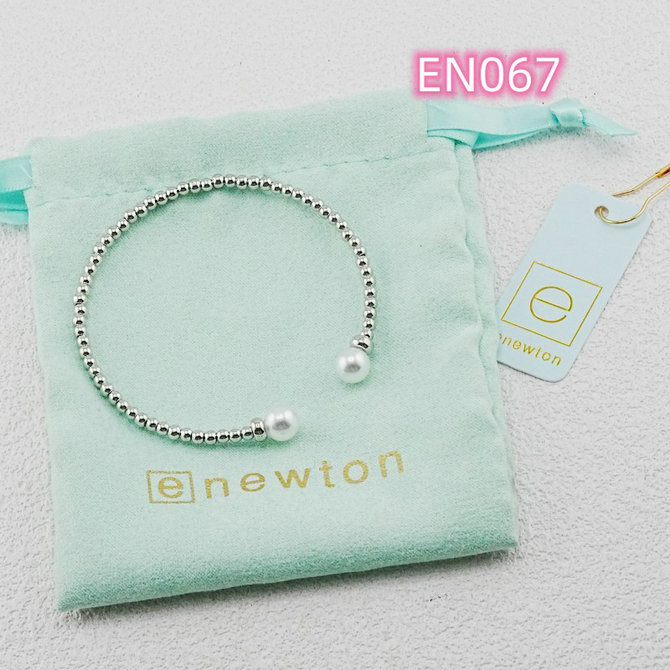 High Quality Enewton Beads Real Silver Filled Pearl Bracelet Bangle Cuff Brand 1:1 Birthday Gift EN067