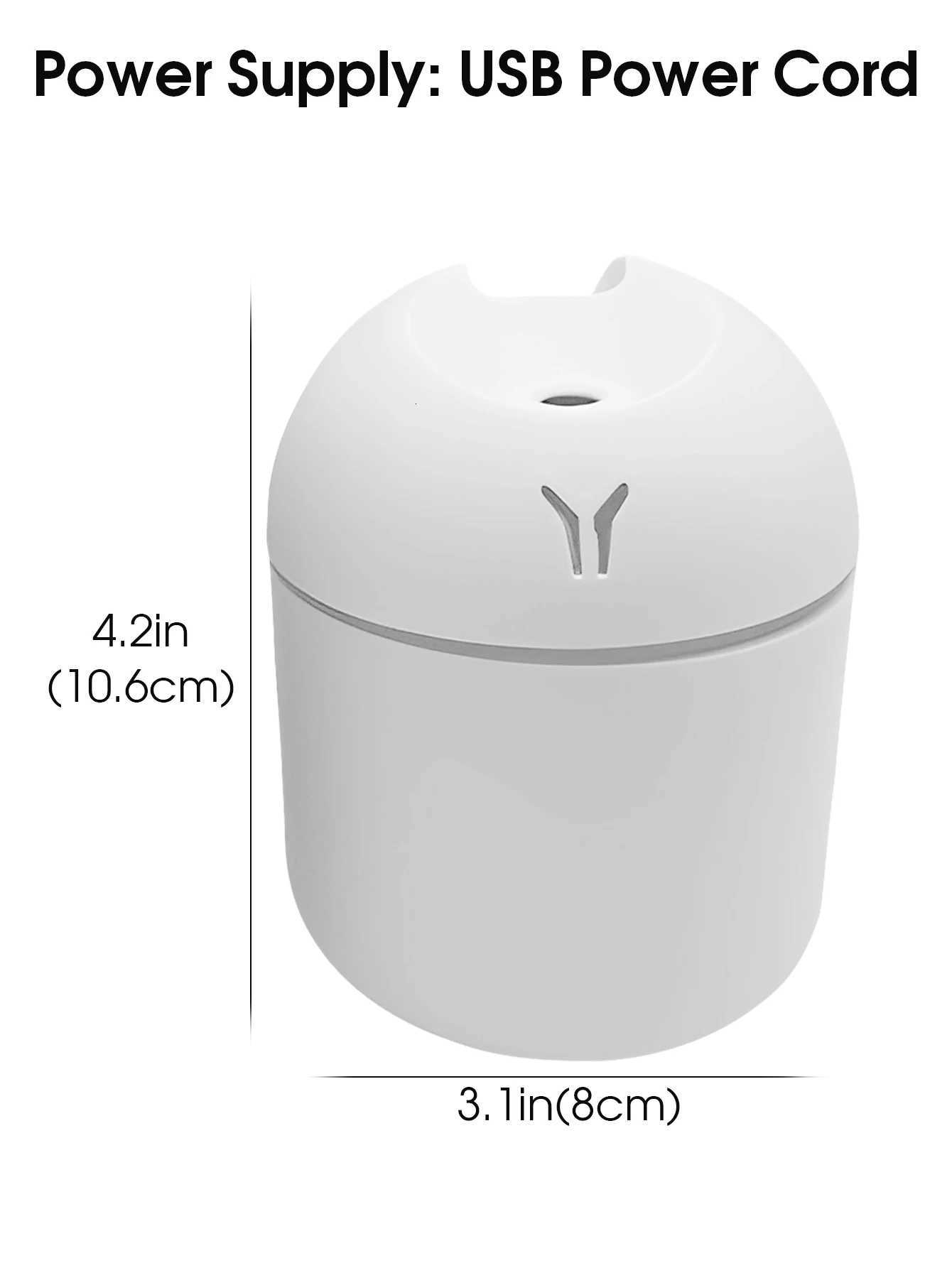 250ML Air Humidifier Mini trasonic Rantic Light USB Essential Oil Diffuser Car Purifier Ara Anion Mist Maker Humidifier C251204