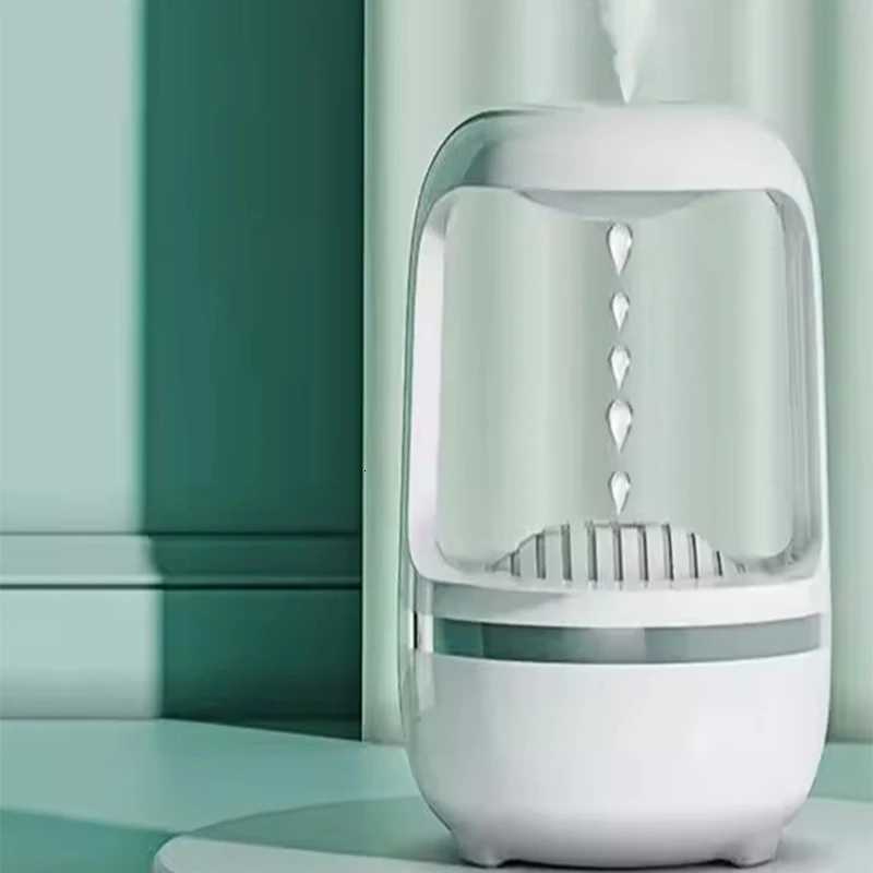 Household anti-gravity LED night light trasonic plastic air atizer diffuser humidifier water drop function C251204