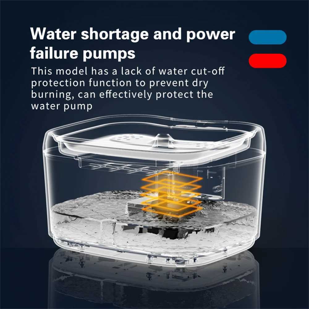 Tuya smart APP Pet Water Dispenser Cat Automatic Water Feeder Circulating Filter Ultra-Quiet Water Pump Ddog Drinking Supplies M251204