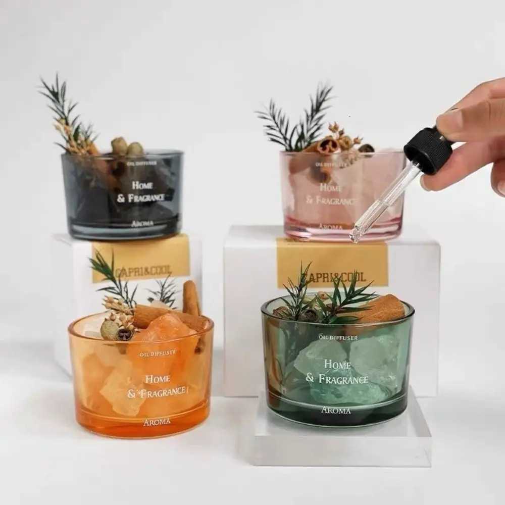 Aromatherapy Crystal Stone Essential Oil Diffuser Slowly Volatile Essential Oil Refill Crystal Stone Aroma Cup Y251204