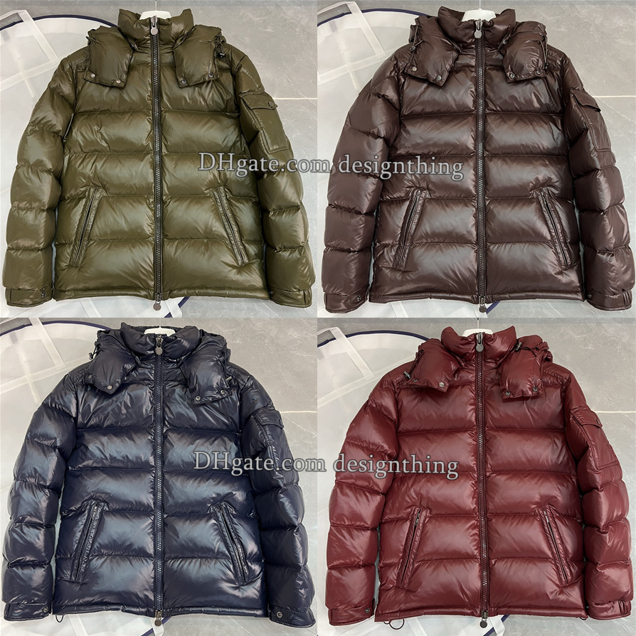 NFC Enabled Mens Down Jacket Premium White Duck Down Puffer Coat Thick Warm Fluffy Hooded Unisex Plus Size Winter Snow Outerwear Classic Designer Puff Down Jacket