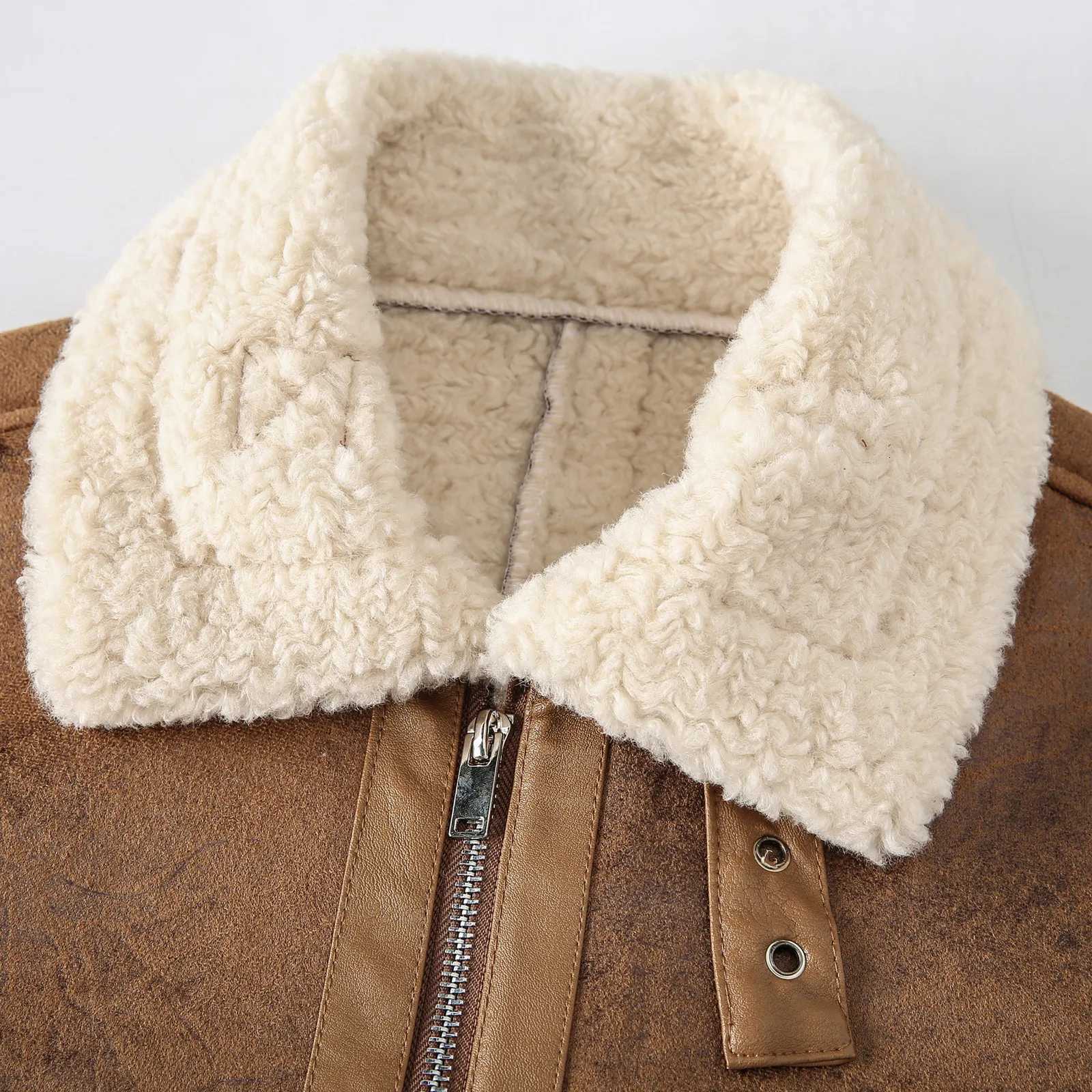 Coat And Tie for Men Mens Casual Winter h Jacket Warm Coat Jacket Turn-down Long Sleeve Zipper Pockets Fashion Lamp JacketT251204