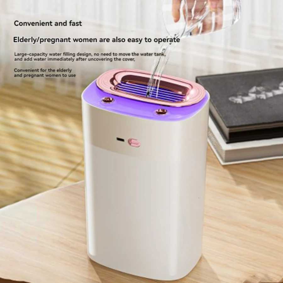 12L Heavy-Duty Mist Humidifier - 50ml/h tra Quiet Air Moisturizer for Bedro Off 2-8H Timer C251204