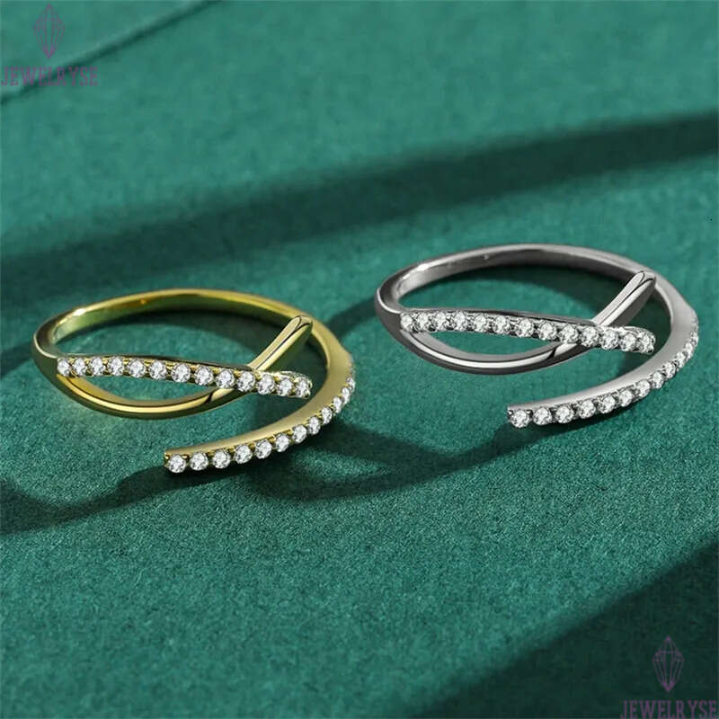 classic band rings designer for woman s925 sterling silver jewelry party beach 5A cubic zirconia luxury diamond 18k gold ring women valentines day gif