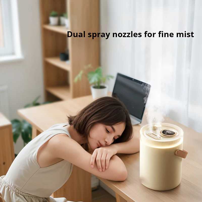 Digital Display Dual Humidifier Large Capacity Tank Eliminates Frequent Refills Smart Sn Display Dual Spray f C251204