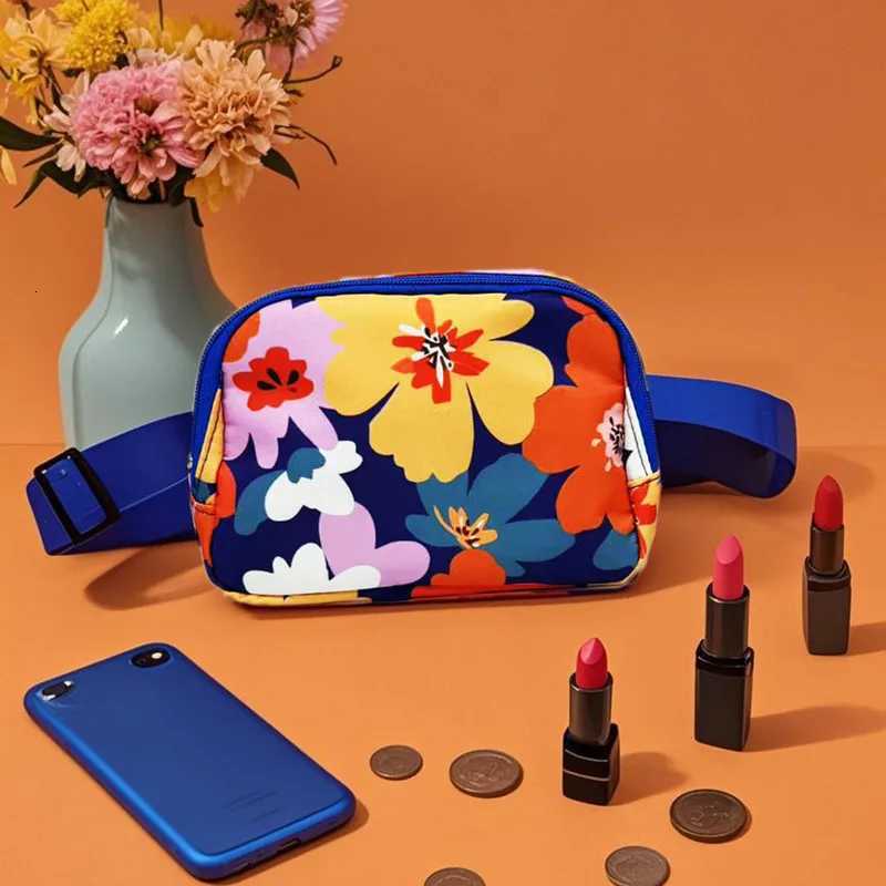 Fashionable printed large-capacity lightweight womens waist bag sporty portable single-shoulder bag and chest bag 1 PcsT251204