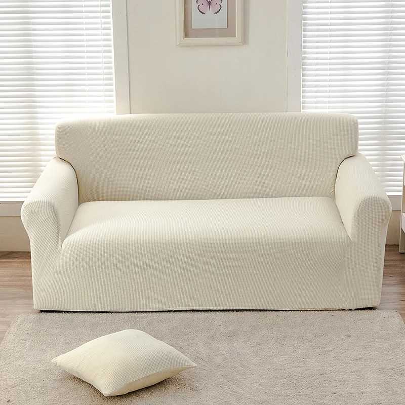 Waterproof Elastic Sofa Cover Corn Velvet Adjustable Stretch Slipcovers Corner Couch Covers 1/2/3/4 Seater L Shape M251204 - view 6