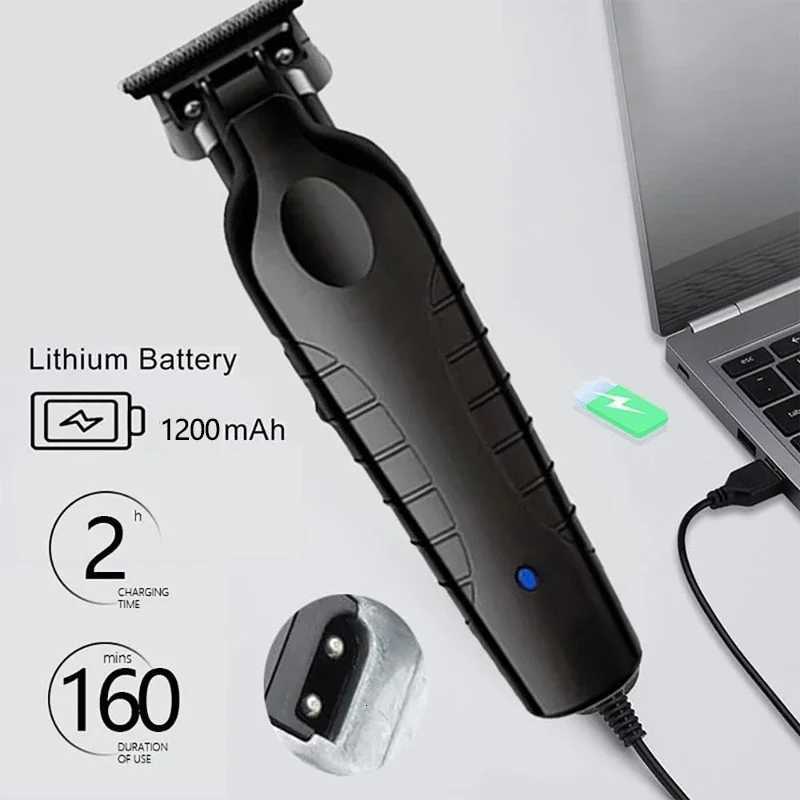 Kemei KM-2299 KM-2024 Professional Barber Cordless Electric Hair Clippers USB Rechargeable Hair Trimmers Hair Cutting hine Y251203