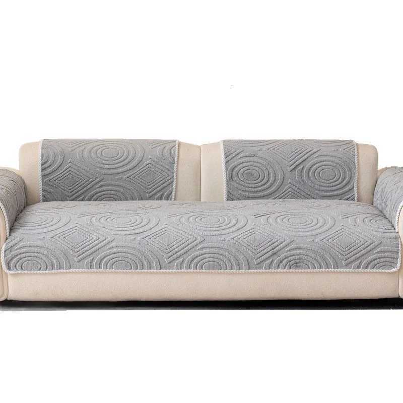 Thicken Plush Sofa Covers Winter Warm Universal Couch Mat Retro Style Anti-slip Sofa Seat Pad Decor for Living Room M251204 - view 7