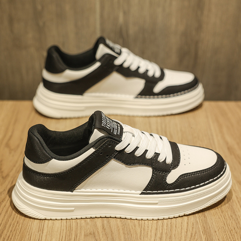 Spring Men's Shoes New Breathable Shoes Men's Korean Style Versatile Thick-Soled White Sneakers Sports Casual Flat Shoes Trendy Shoes