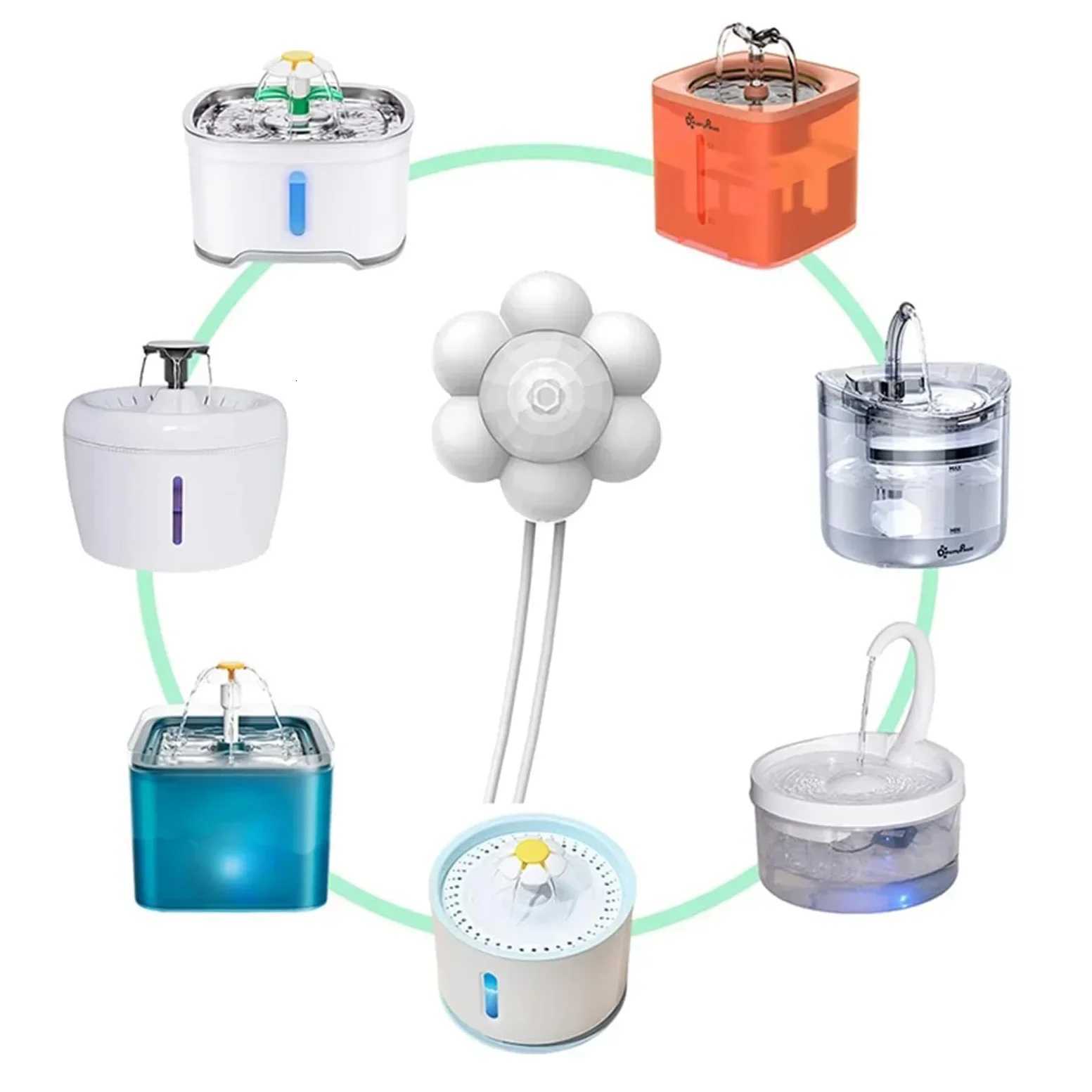 1PC Smart Pet Water Fountain with Motion Sensor USB Automatic Pet Feeder with Filter for Cats Dogs Drinking Accessory M251204