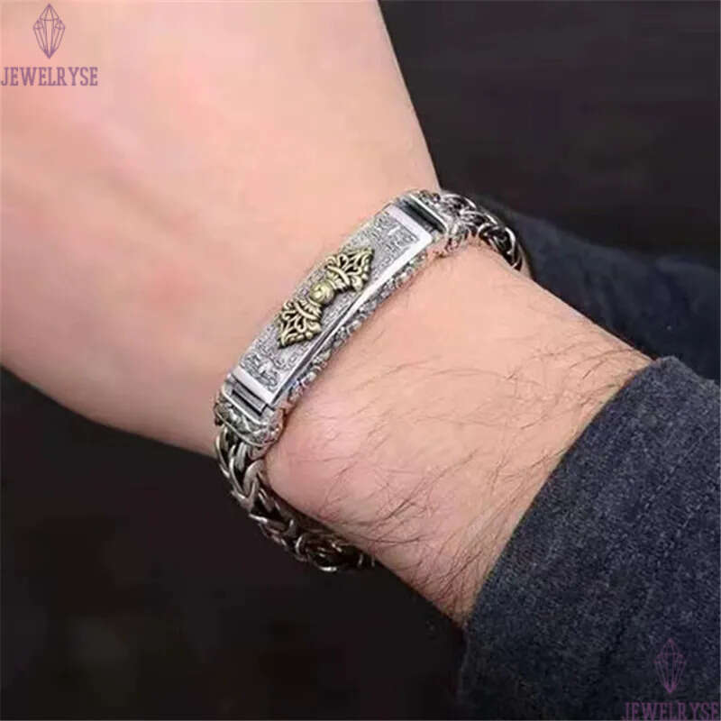 punk charm mens bracelet designer diamond cuban link chain luxury 18k gold bracelets man 10mm copper silver leopard skull chains bangle hip hop jewelr