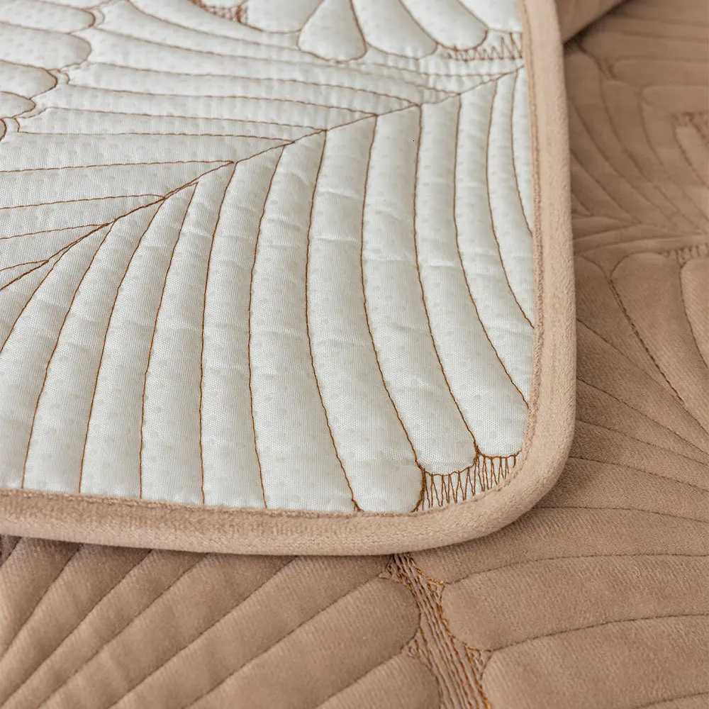 Spring Jacquard Sofa Cushion Solid Color Plush Banana Leaf Sofa Cushion Living Room Sofa Cover Cushion Towel Non-Slip Thickening M251204 - view 6