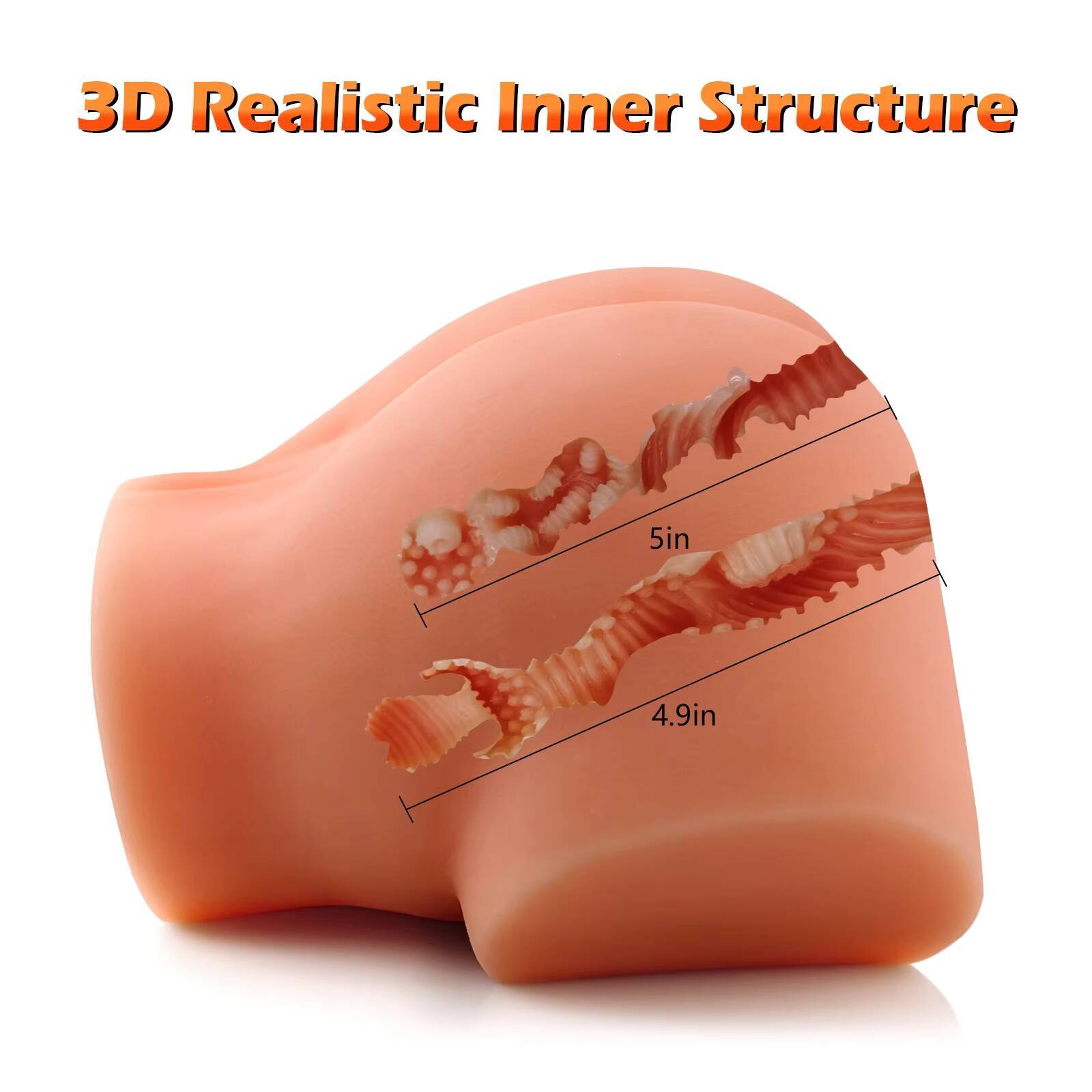 Realistic TPE Female Buttock Model Male Masturbator Molds of Sex Toys