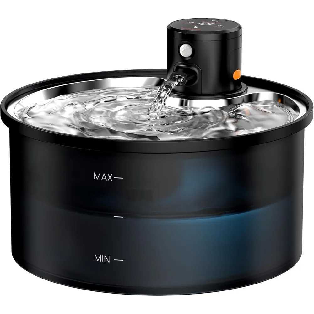 Wireless Cat Water Fountain Cordless Battery Operated Cat Fountain - 108oz/32L Automatic Pet Water Dispenser Rechargeable Drin M251204