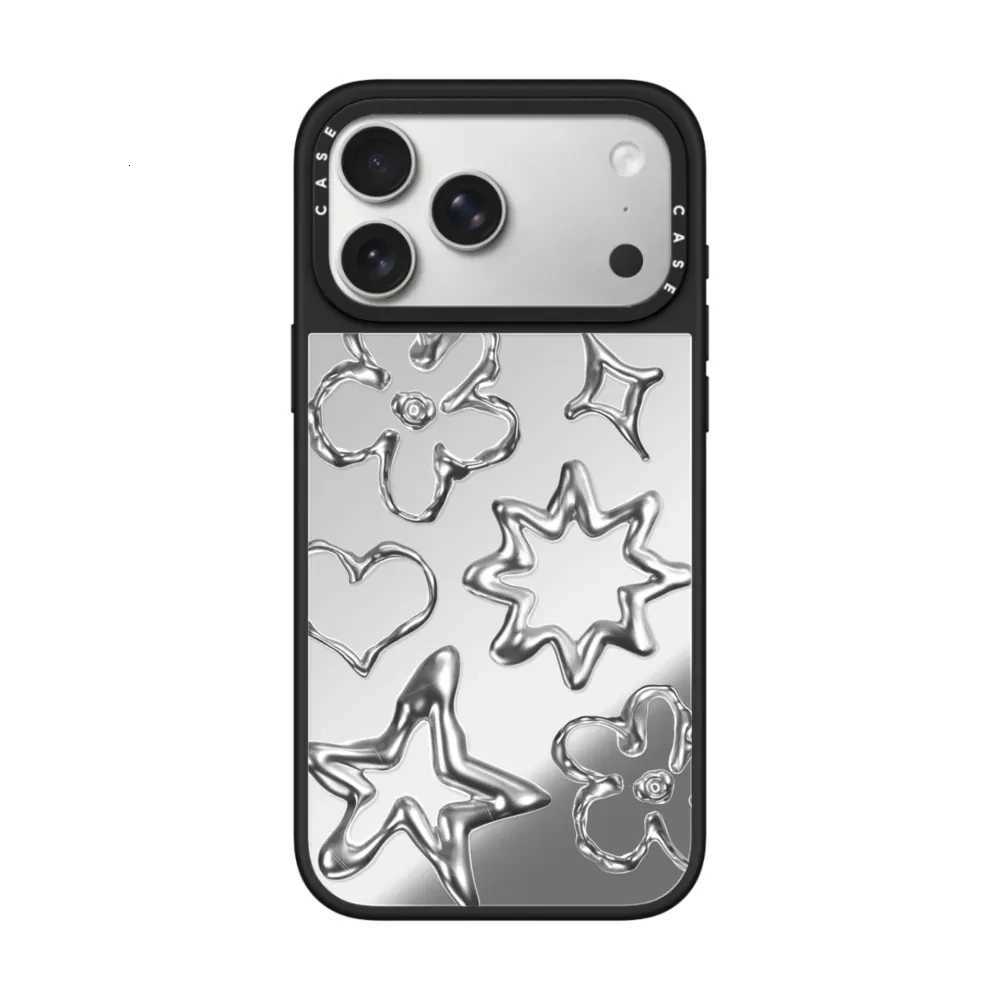 Rabbit Ribbon Cute Makeup Mirror Phone Case For iPhone 17 16 1514 13 12 Pro Max Plus Anti-drop Shockproof Back Cover H251203