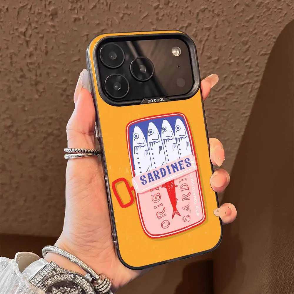 Phone Case For iPhone 17161514131211ProMaxPlusEAirMini Black Tpu Fish Funny Sardines Soft Cover H251203