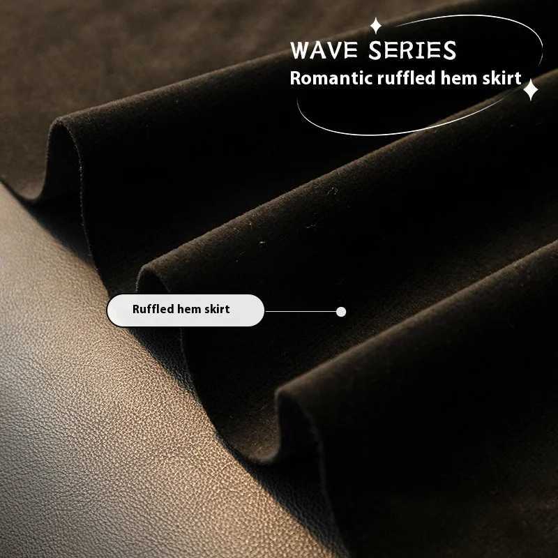 Cat Proof Sofa Cover with Ruffle Full Coverage Reversible Slipcover 2/3/4 Seater Couch Scratch Resistant Protector M251204 - view 4