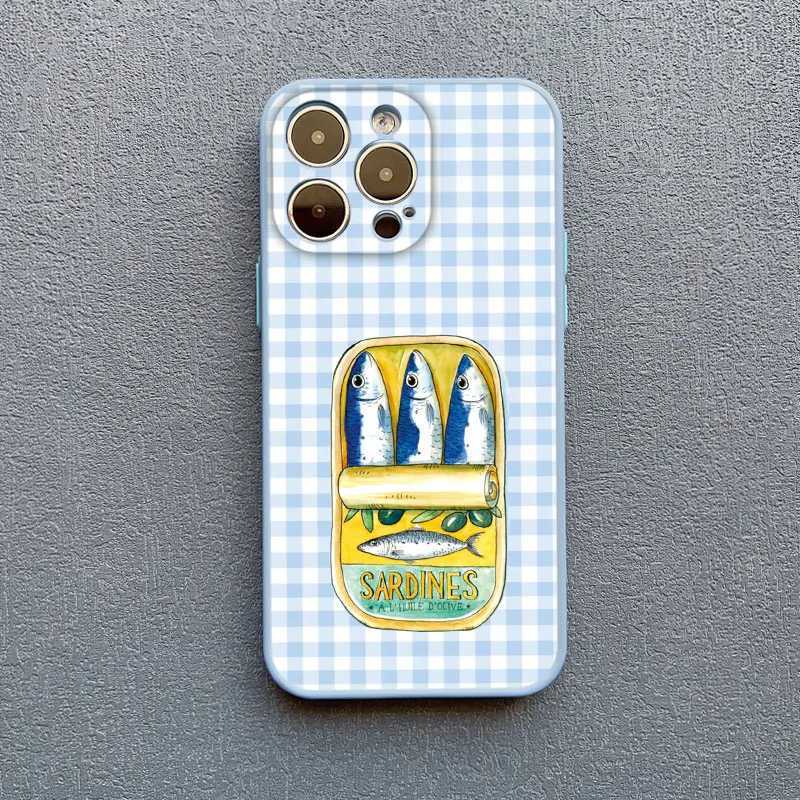 Sardines Can Pattern Phone Case For iPhone 17 16 15 14 Pro Max Plus 13 12 11 Pro Max Mini X XS XR 16 Plus Shockproof Covers H251203