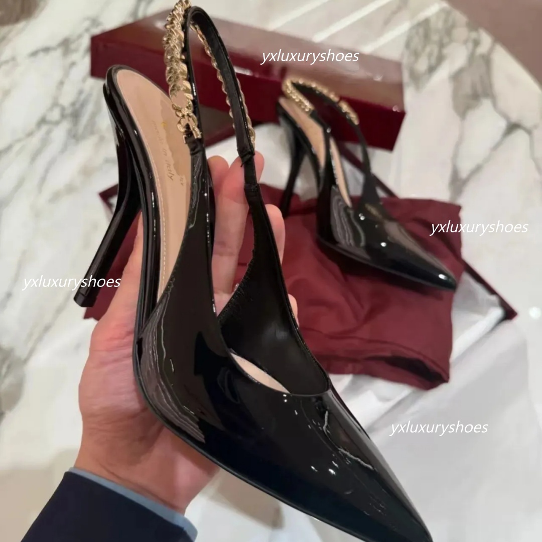 2025SS Designer Heels Women's New Style heels Elegant and Fashionable Backless Design High Sandals Luxury Women's High Heels Women's Shoes for Parties and Weddings