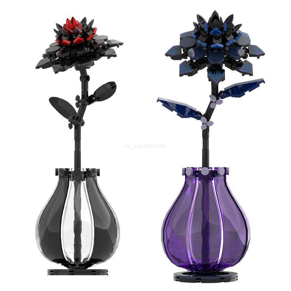 MOC Dahlia Flower Model Building Blocks Tianzhu Peony Plant Rantic Flower Brick Toy DIY Creative Bouquet He Decoration Gift C251203