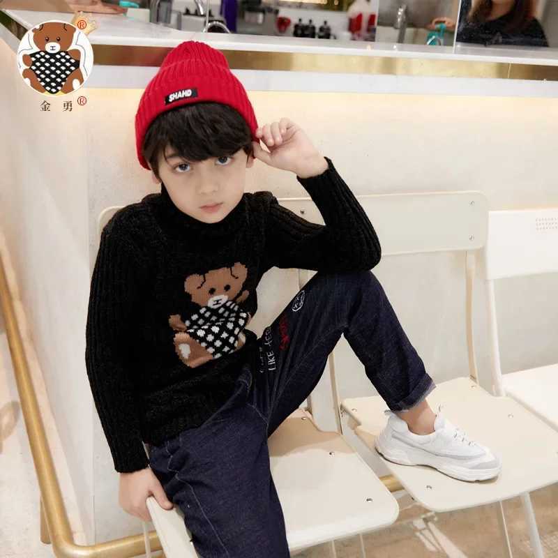 Bear Winter Autumn Boy or Girl Unisex Clothing Sweater Casual Fashion Pullover For Kid Children Baby Gril ClothingW251204